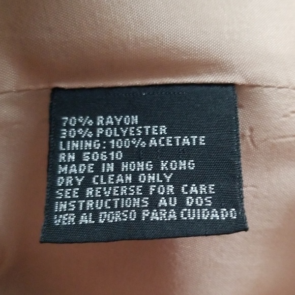 Kasper A.S.L. Petite Beige Blazer Jacket Size 8P - Picture 6 of 8